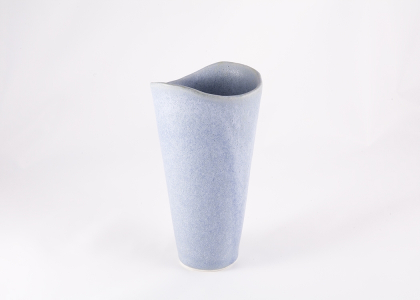 Monet Blue deep cut vase